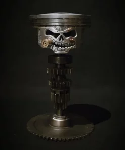 2023 Piston Skull Face Sculpture