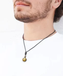 Alternative view of EVLRON Tiger’Eyeronic Necklace