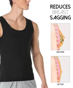 Alternative view of ChestUP Gynecomastia Compression TankTop