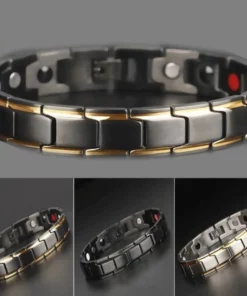 Alternative view of Men’s Titanium Steel Magnetic Healthy Bracelets