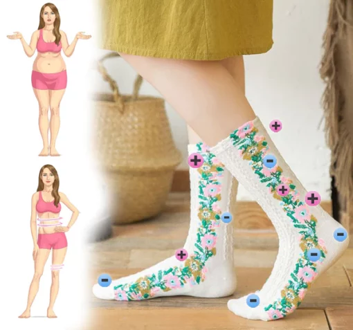 Fittex™ HeatDetox Floral Socks