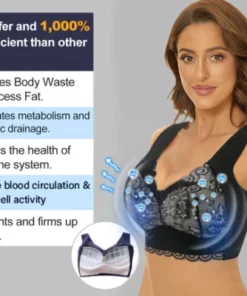 Healthfit℗ Tourmaline Lymphatic Detoxification Shaping and Powerful Lifting & Breast Enhancement Bra