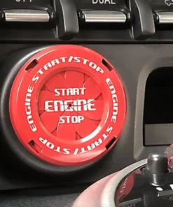 Car Push Start Button Cover Spin Engine Start Stop Button Cover Ignition Protective One Key Start Button Cover Anti-Scratch