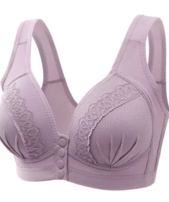 BUY 1 GET 2 FREE(add 3 pcs to cart)-2023 Front Button Breathable Skin-Friendly Cotton Bra