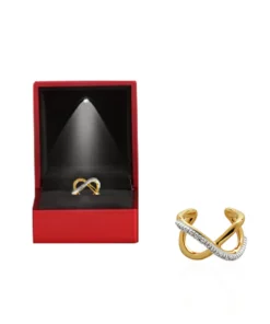 Monica Vinader Geometric Interlaced Germanium Stone Earrings