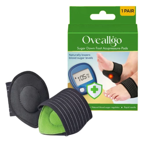 Oveallgo™ Sugar Down Oinetako Akupresioa-Pads Pro