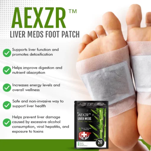 AEXZR™ Liver Meds Oinetako adabakia - 4. irudia