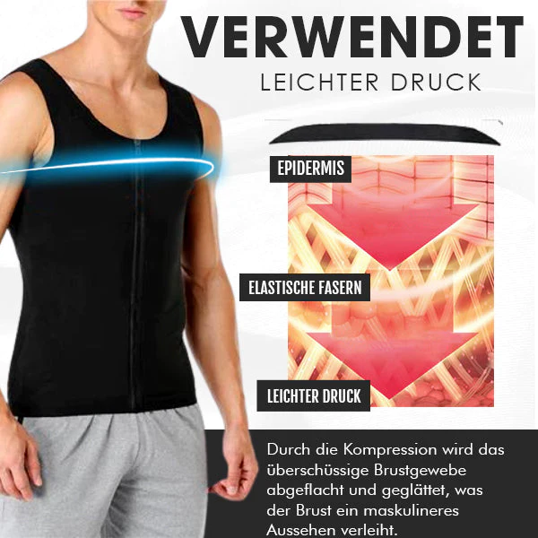 FitPro Gynkomastie Kompressions ReiAverschlussweste