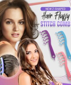 Zig-Zag Part Hair Fluffy Stitch Comb