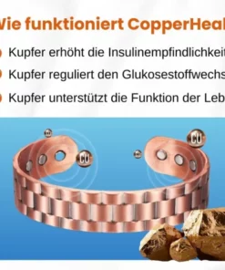 Alternative view of CopperHeal™ ZuckerRunter Therapeutisches Armband