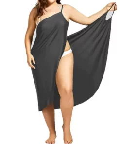 Women Beach Loose Casual Silk Dress