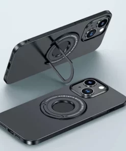 Magnetic Mount Matte Skin Feeling Hard Case Cover for iPhone