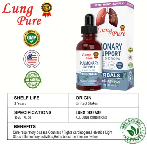 LungPure® PRO Dendrobium eta Mullein Extract - Biriketako laguntza indartsua eta garbiketa eta arnasketa - 4. irudia
