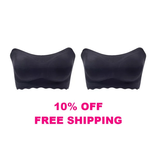 Spring Sale  Plus size Sexy Strapless Invisible Push Up Bra