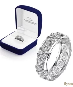 Oveallgo™ Meliora Magnetite Criss-Cross Lymphvital Ring