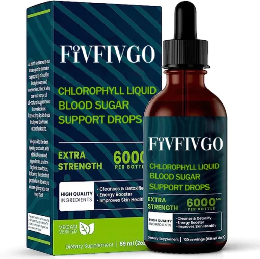 Juenow™ Chlorophyll Liquid Natural Detox and Blood Sugar Support Drops