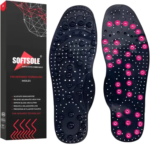 Healthy™ Far infrared Tourmaline Acupressure Massage Foot Pain Relief Orthotic Insoles