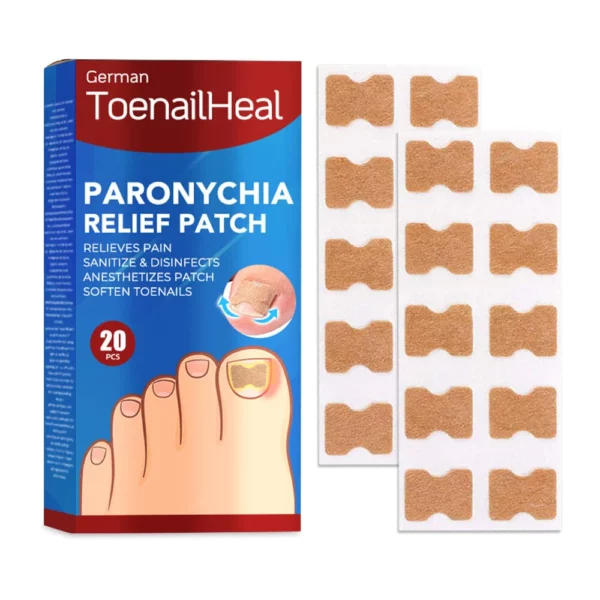German ToenailHeal Paronychia Relief Patchs