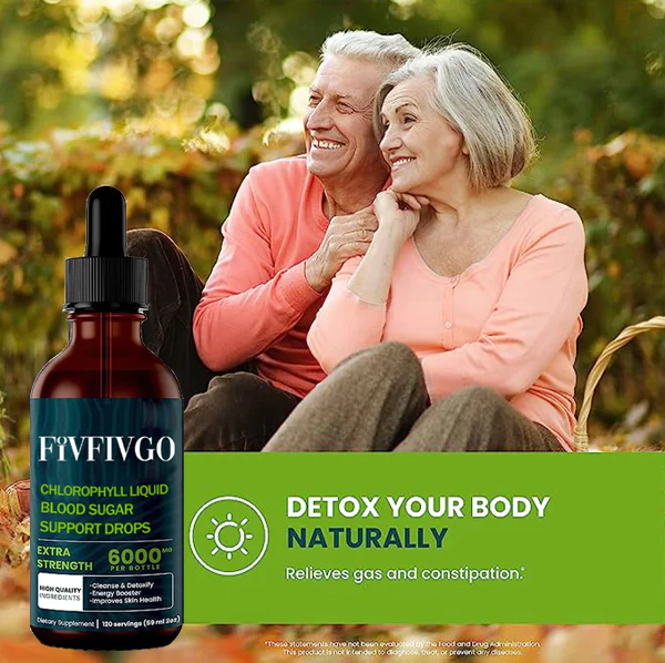 Fivfivgo™ Chlorophyll Liquid Natürliche Detox- und Blutzucker-Unterstützungstropfen - Image 7
