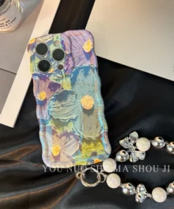 🌸iPhone Colorful Oil Painting Exquisite Phone Case