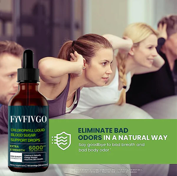 Fivfivgo Chlorophyll Liquid Natural Detox & Blood Sugar Support Drops