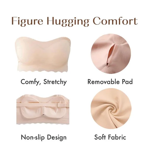 Spring Sale  Plus size Sexy Strapless Invisible Push Up Bra