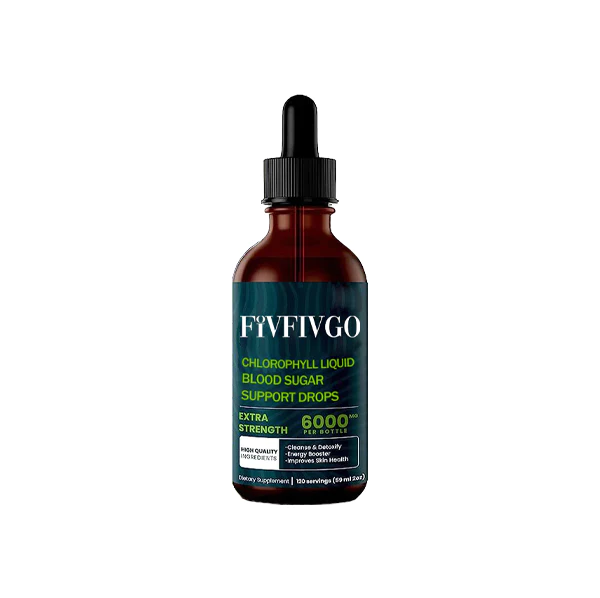 Fivfivgo Chlorophyll Liquid Natural Detox & Blood Sugar Support Drops