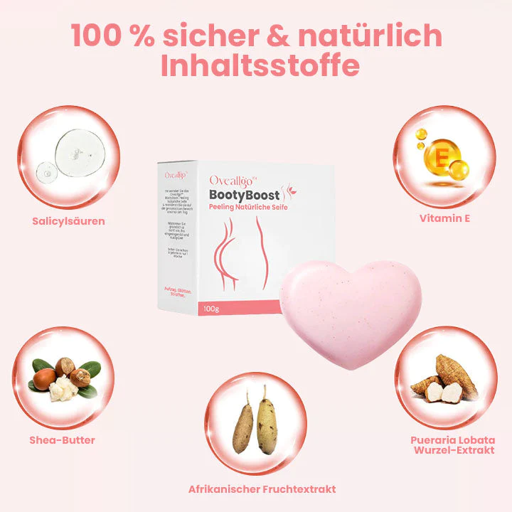 Oveallgo BootyBoost Ultimativ AntiAkne Peeling Natrliche Seife