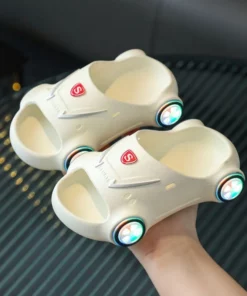 2023 New Sports Car Style Kids Luminous Slippers