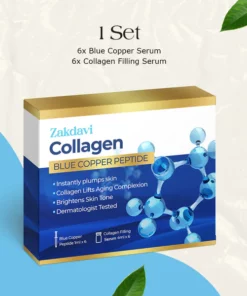 Zakdavi Collagen Blue Copper Peptide Serum Set