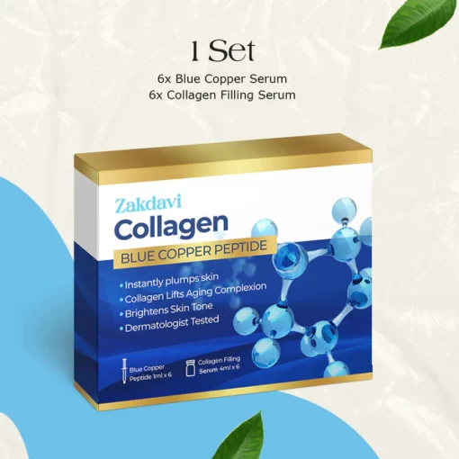 Zakdavi Collagen Blue Copper Peptide Serum Set
