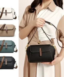 🎁WLight luxury soft leather trendy and versatile crossbody bag