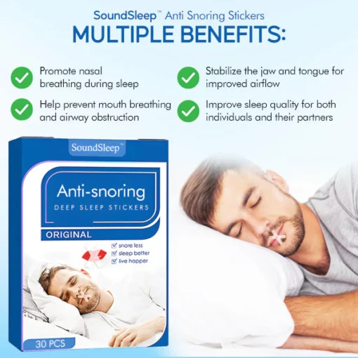 SoundSleep™ Anti Snoring Stickers - Ofbylding 2