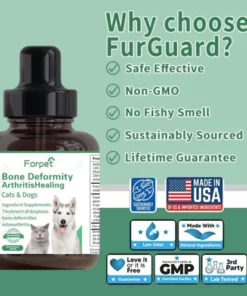 Alternative view of Forpet Pet Drops & Developmental Abnormalities – Bone Deformities – Osteoarthritis Healing Drops