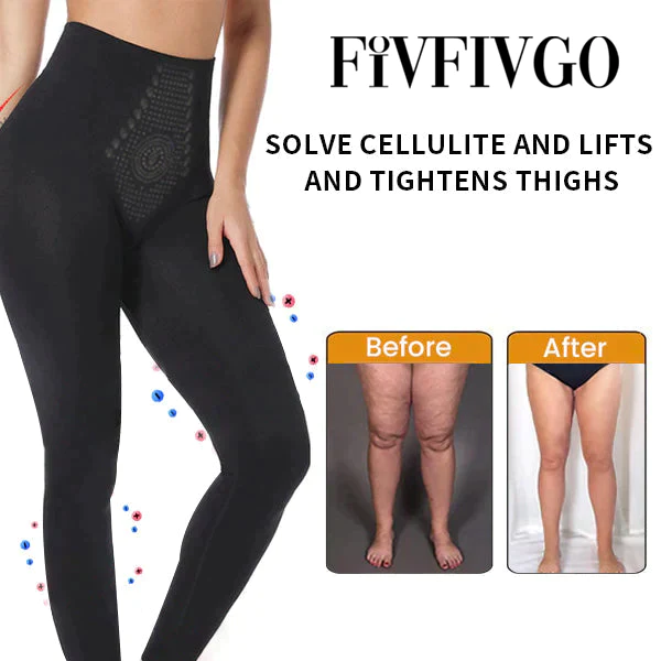 Fivfivgo UltraSLIM Tourmaline Ion Body Shaping Stretch-Seidenstrmpfe