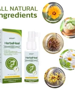 Alternative view of GFOUK™ HerbalHeal Hemorrhoids Spray