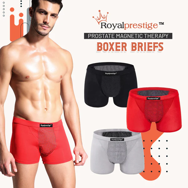 Royalprestige Prostate Magnetic Therapy Boxer Briefs