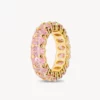 Iconic Nina Gold Ring in Pink Crystal