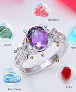 Alternative view of Enéas Crystal-Crystal Slimming Ring