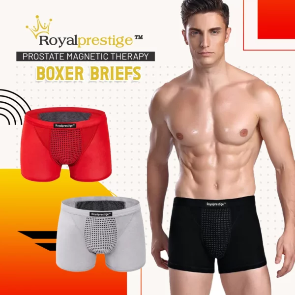 Royalprestige Prostate Magnetic Therapy Boxer Briefs