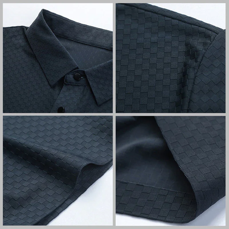 Mens Solid Colour Fashion Polo Shirt