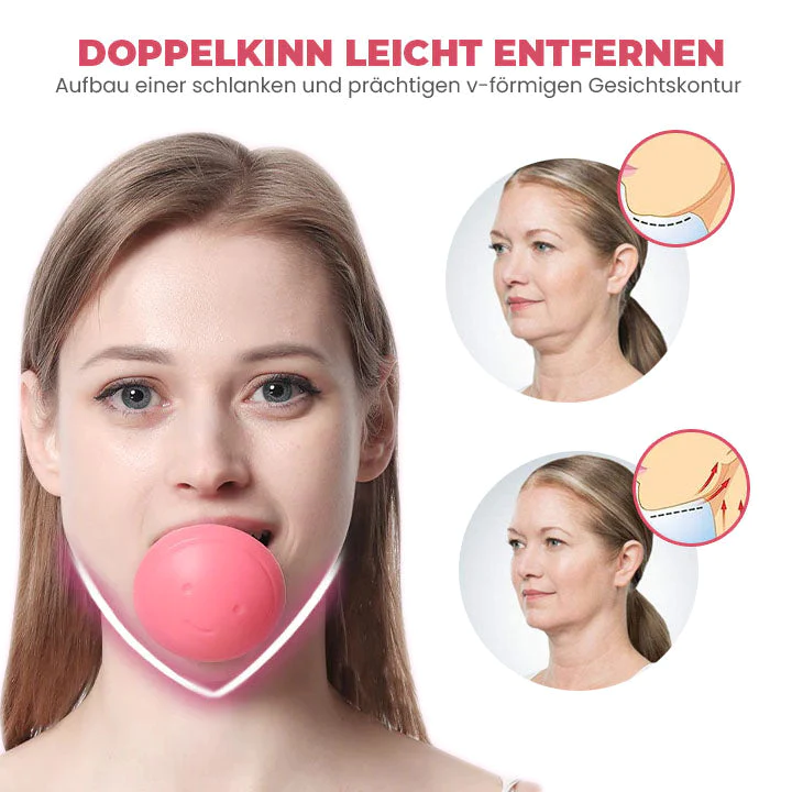 Oveallgo Doppelkinn-Klar V-Gesichts-Saugtrainer