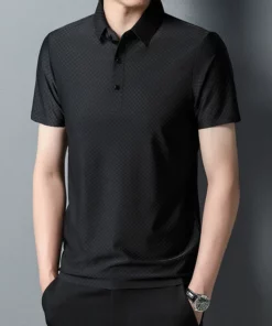 Alternative view of Men's Solid Colour Fashion Polo Shirt