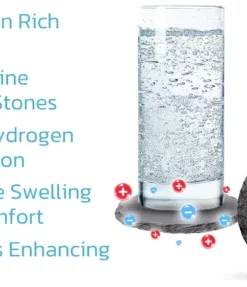 Alternative view of GFOUK™ IONWater Detoxing Tourmaline Energy Gemstone Coaster