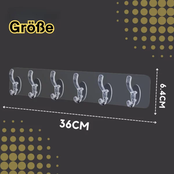 GripTack Selbstklebende sechs Haken