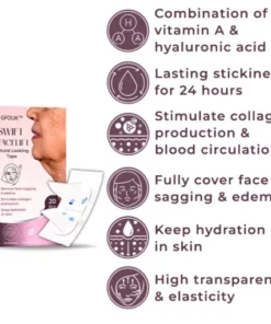 Alternative view of GFOUK™ Swift VFacelift Natural Looking Tape