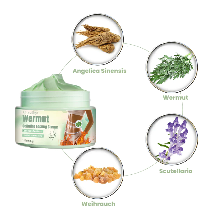 Oveallgo Profi Wermut CelluliteWegMit Hautstraffungscreme