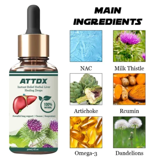 ATTDX InstantRelief Herbal LiverHealing Drops - Image 2