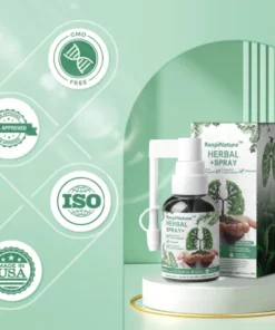 RespiNature™ Herbal Lung Cleanse Mist – Powerful Lung Support Cleanse & Breathe – Made in the USA – Herbal Mist