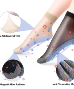 BLUESHOT™ Tourmaline Ions Magnetic Fiber Ice Silk Socks